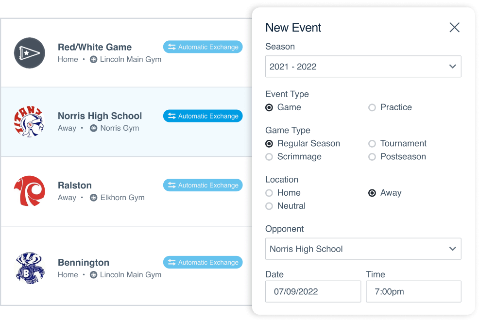 Focus Exchange Network Moment Icon Schedule UI